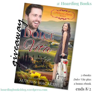 Autumn Macarthur mini-interview + 2 ebook Dolce Vita #giveaway on Hoarding Books